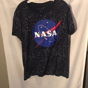 Buzz Aldrin NASA mens size XXL short sleeved blue T-Shirt